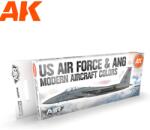 AK Interactive AIR US Air Force & ANG Modern Aircraft Colors akrilfesték készlet 8x 17ml (AK11746)