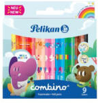 Pelikan Carioci Pelikan Combino Super 411, varf gros, 9 culori (814553)