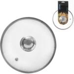 ORION üveg fedő rozsdamentes acél fogantyúval, 18 cm átmérő (122577)