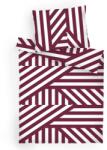 DADKA VRACOV pamut, Zebra, bordó, 140 × 200, 70 × 90 cm