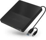 CONNECT IT 3 az 1-ben SlimDrive + kártyaolvasó, USB-C (CFF-1030-BK)