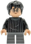 LEGO® Minifigurák Harry Potter minifigura - Fekete csíkos pulcsi, sötét kékesszürke rövid lábak hp538 (hp538)