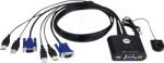 ATEN Превключвател KVM ATEN CS22U, 2x 1, USB (ATEN-CS22-USB) - Allstore