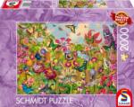 Schmidt Spiele Puzzle Schmidt din 2000 piese - Grădină fermecătoare de fluturi (59746) Puzzle