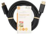 Nedis CCGL37010BK30 Displayport kábel 4K60Hz, aranyozott csatlakozók, 3m (CCGL37010BK30)