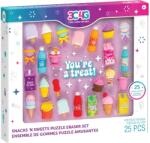 3C4G Set de figurine cu bandă de cauciuc 3C4G - Snacks 'N Sweets Puzzle, 25 bucăți (12055) Figurina