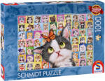 Schmidt Spiele Puzzle Schmidt din 1000 de piese - Față de pisică (59759) Puzzle