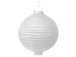 PartyDeco Papír lampion, fehér, 20 cm, 1 db (LAO20-008)