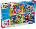 Clementoni Puzzle Clementoni 4 în 1 - Sonic (21522) Puzzle
