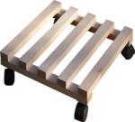 Hazai kert Görgős Virágalátét Fából, 35x35cm