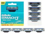 Gillette Utántöltők Gillette Mach Borotvához 3 Kés Pengék MACH3 x4 Borotvához (3014260239633)