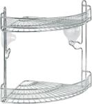  Flower Sarokpolc, 2 Részes, Króm