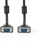 Nedis CCGL59000BK20, VGA kábel, VGA dugó Nikkelezett Maximális felbontás: 1280x768, hossz: 2m (CCGL59000BK20)