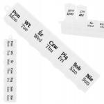 Verk Group Gyógyszertartó doboz heti gyógyszeres doboz étrend-kiegészítő rendszerező 7 nap (15850_B)