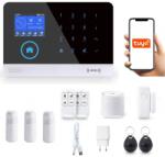 Onshop Vezeték Nélküli LCD Riasztó 2.4' Gsm WiFi Tuya Smart Lengyelül 3xPIR (WG103T czarny 3xPIR)