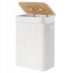 Songmics Bambusz szennyestartó kosár fehér kivehető betéttel 72L (0194343027029)