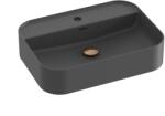 RAVAK Ceramic mosdótál 55x40 cm négyszögletes mosdótálak antracit XJX03155004 (XJX03155004)