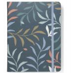 Filofax , Botanikus mintás jegyzetfüzet, A5, kék