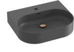 RAVAK Ceramic mosdótál 55.3x45.2 cm négyszögletes klasszikus antracit matt XJX03155002 (XJX03155002)