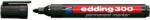 edding Marker permanent edding 300 corp plastic varf rotund 1.5-3 mm negru (ED3001)