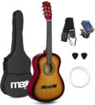 Max Music SoloArt Junior 3/4 Klasszikus gitár (tartalék nylon húr, hangoló, hordtáska, pengető) - Sunburst