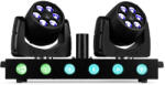 BeamZ Fuze Twin DMX 6x12W 4-in-1 RGBW Wash Robotlámpa+LED Bar Fényeffekt