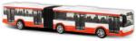 Rappa Autobuz articulat metalic roșu 18 cm (RP243484)