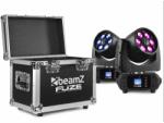 BeamZ Fuze 610Z 2 db 6x10W LED Wash Robotlámpa + Hordozó Doboz