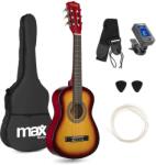 Max Music SoloArt Junior 1/4 Klasszikus gitár (tartalék nylon húr, hangoló, hordtáska, pengető) - Sunburst