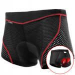 inSPORTline Kerékpáros rövidnadrág zselés betéttel inSPORTline Sangelo fekete XL (26807-XL)