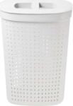 Plast Team IRIS Seoul Oval ovális szennyeskosár tetővel 61 literes, fehér 60310800 (V31AC-CEN-71533) (V31AC-CEN-71533)