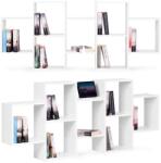 ModernHOME Modern akasztós polc 8 polccal, fehér | CH230818-WT (CH230818-WT)