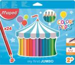 Maped "Jumbo" színes ceruza készlet vastag 24 különböző szín (834013) (M834013) (M834013)