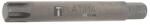 BGS technic Behajtófej | Hossz 100 mm | Külső hatszögletű 10 mm (3/8") | Ékprofil (RIBE) M13 - BGS 4779 (BGS 4779)