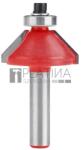 Extol felsőmaró fára, 45° kúpos (szögmaró), csapágyas, D30×H13, befogás: 8mm, keményfém lapkás - MBL 8802129 (MBL 8802129)