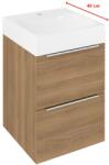 SAPHO Sapho, EMONA mosdószekrény 39.4x55x39cm, cuneo tölgyfa, EM040-2525 (EM040-2525)
