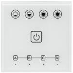 ULTRALUX Intrerupator/Dimmer tactil Smart de perete, 2.4G RF, Pentru, iLuminat LED, controleaza gama RF 2.4g (ssd), 4 zone, Ultralux, SSW4Z (SSW4Z)