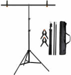 KASLAN 200x260 cm Fotó stúdió háttér tartó T állvány (2 x 2, 6m) (allvany-T-200x260)