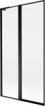 Mexen Mist L, kétszárnyú kádparaván, bal oldali 100 x 150 cm, fekete keret, fekete - 8A9L-100-011-70-70-L (8A9L-100-011-70-70-L)