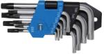 BGS technic Derékszögű kulcs készlet | rövid | T-profil (Torx) T10 furattal - T50 | 9 darabos - BGS 809 (BGS 809)