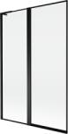 Mexen Mist L, kétszárnyú kádparaván, bal oldali 120 x 150 cm, fekete keret, fekete - 8A9L-120-011-70-70-L (8A9L-120-011-70-70-L)
