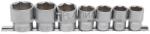 BGS technic Dugókulcskészlet, hatszögletű | 12, 5 mm (1/2") | 20 - 32 mm | 7 darabos - BGS 9108 (BGS 9108)