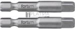 Fortum adapter klt. 2 db, dugókulcsok gépi befogásához, S2 acél, 1/4", 50 mm, bliszteren - MBL 4741523 (MBL 4741523)