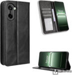 OnePlus Nord CE5 5G, Retro Wallet telefontok, Notesz, Asztali tartó, Oldalra nyíló, Mágneses, Bankkártyatartó, PU bőr, TPU, Fekete