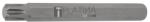BGS technic Behajtófej | Hossz 100 mm | Külső hatszögletű 10 mm (3/8") | Ékprofil (RIBE) M10, 3 - BGS 4776 (BGS 4776)