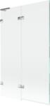 Mexen Lunar L, kétszárnyú kádparaván bal oldali 110 x 150 cm, átlátszó üveg, króm, 897L-110-100-01-00-L (897L-110-100-01-00-L)