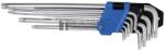 BGS technic Derékszögű kulcs készlet | extra hosszú | T-profil (Torx) T10 - T50 | 9 darabos - BGS 793 (BGS 793)