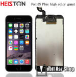 HEISTON FHD magas színtartományú kijelző Apple iPhone 6S Plus készülékhez, Beépítése szakértelmet igényel, Fekete