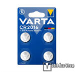 VARTA gombelem (CR2016, 3V, lítium) 4db/csomag (6016101404) - mobilasz
