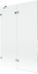 Mexen Lunar, kétszárnyú kádparaván bal oldali 120 x 150 cm, átlátszó üveg, króm, 897-120-100-01-00-L (897-120-100-01-00-L)